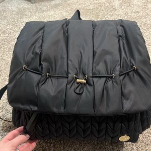 Black Levy Happbrand diaper backpack